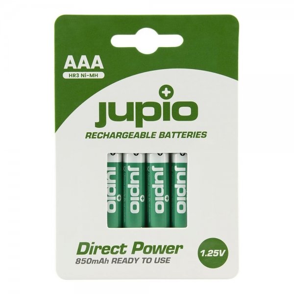 Jupio Rechargeable Batteries AAA 850 mAh 4 pcs DIRECT POWER VPE-10