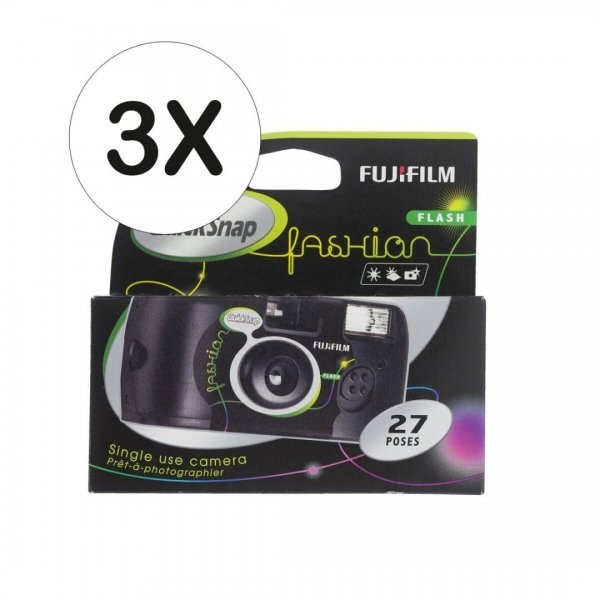 Fujifilm wegwerpcamera Quicksnap Flash 27 3 pak