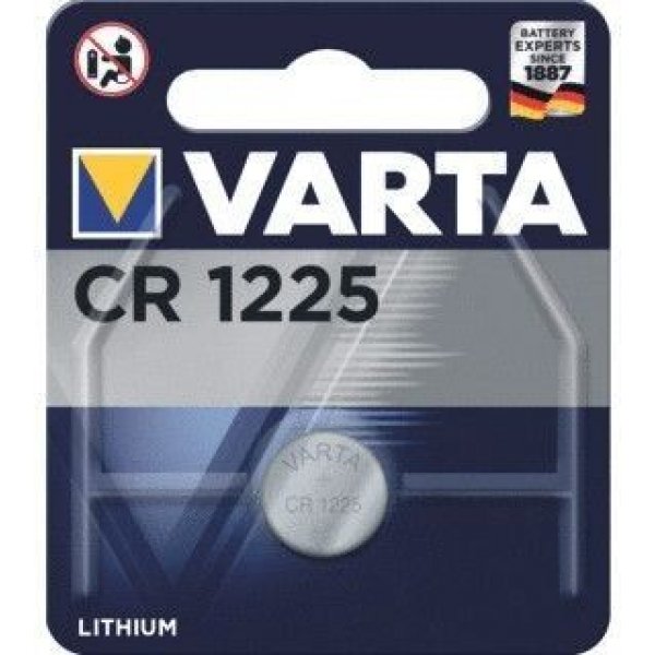 1 Varta batterij CR 1225