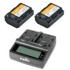 Jupio Value Pack: 2x Battery NP-FZ100 2040mAh + USB Dual Charger voor o.a A7 III
