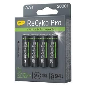 GP Batterij AA Pro Photoflash blister 4 oplaadbaar
