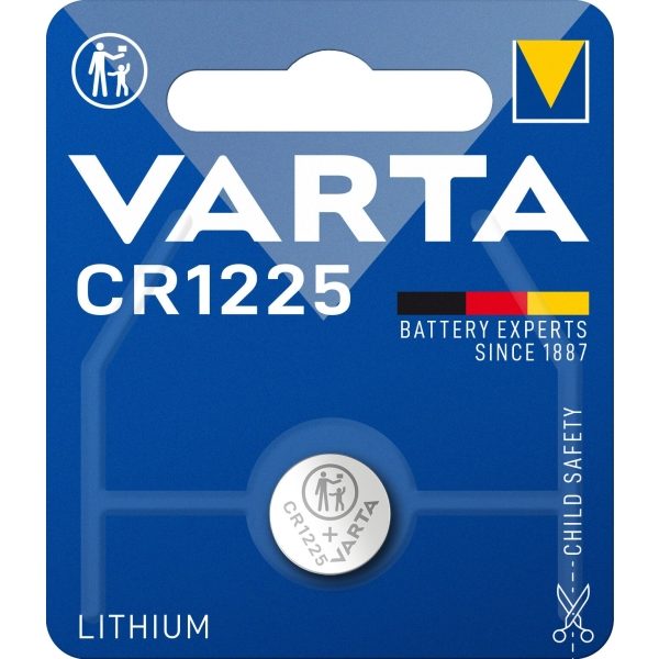 1 Varta batterij CR 1225