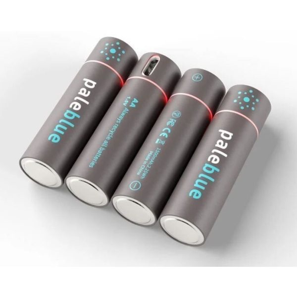 Pale Blue Li-Ion oplaadbare AA-batterij
