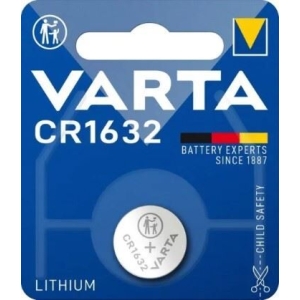 1 Varta batterij CR 1632