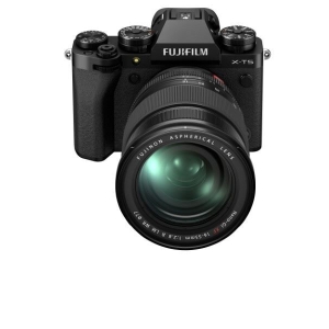 Fujifilm X-T5 + Fujinon XF standaard zoom lens 18 - 55 mm Zwart