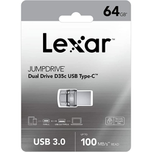 Lexar 64GB Dual Type-C and Type-A USB 3.0