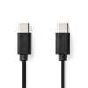 Nedis USB Type-C Male naar Type-C Male 1m Zwart