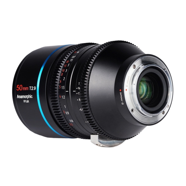 Sirui RF mount Cinema lens 50 mm T2.9 1.6X FullFrame Anamorphisch