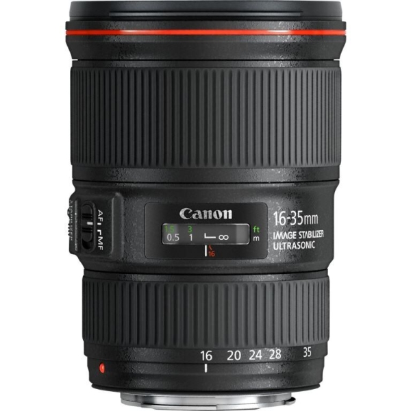 Canon EF-mount groothoeklens 16 - 35 mm f/4L IS USM
