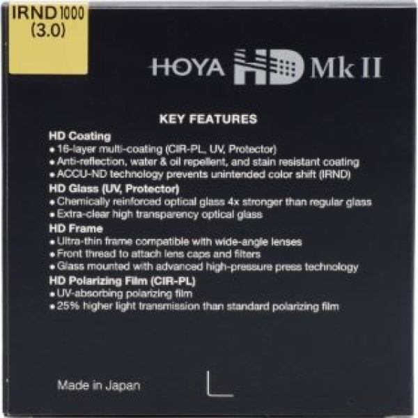Hoya IRND 1000 HD MkII Grijsfilter 67 mm