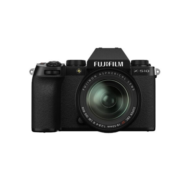 Fujifilm X-S10 Zwart + Fujinon XFstandaard zoom lens 18-55 mm F2.8-4.0 R LM OIS Kit