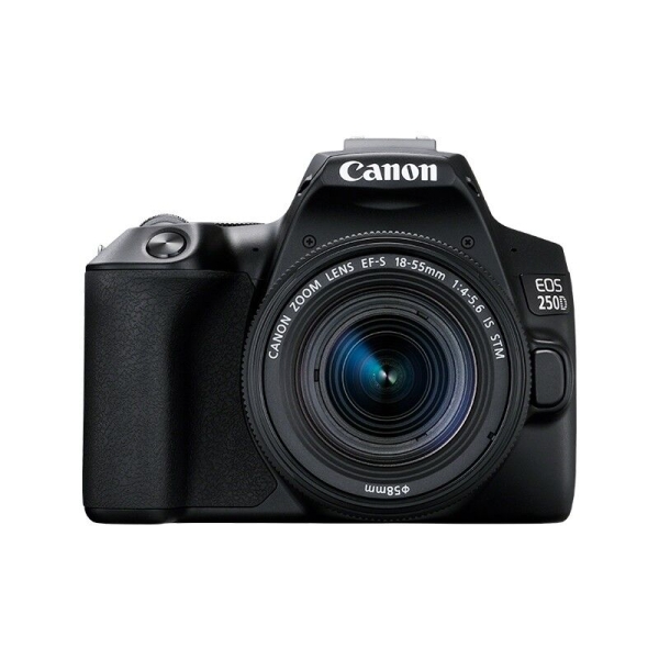 Canon Spiegelreflex EOS 250D zwart + EF-S 18-55 IS STM