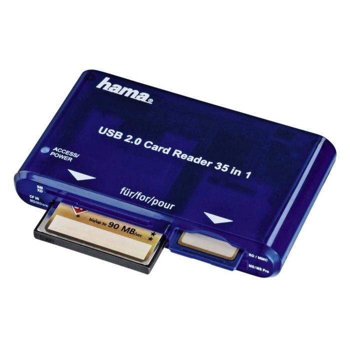 Hama Cardreader 35 in 1 USB 2.0 Multi SD / CF / MS / xD / SM