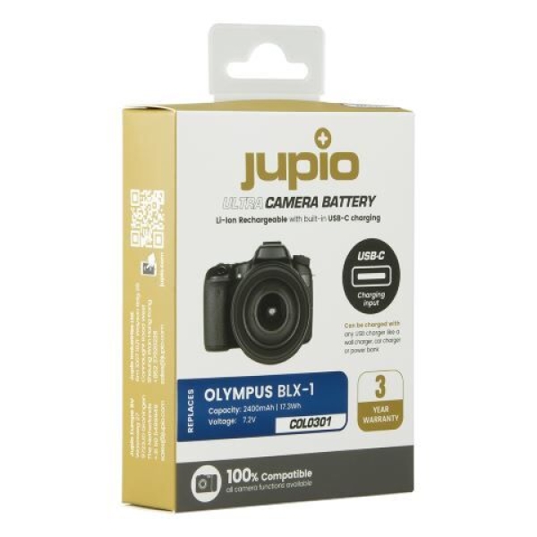 Jupio BLX-1 / BLX1 *ULTRA C* 2400mAh (USB-C input