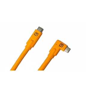 TetherPro USB-C to USB-C Right Angle - Orange