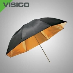 Visico Paraplu Dual-Duty UB-006G Zwart / goud 90 cm