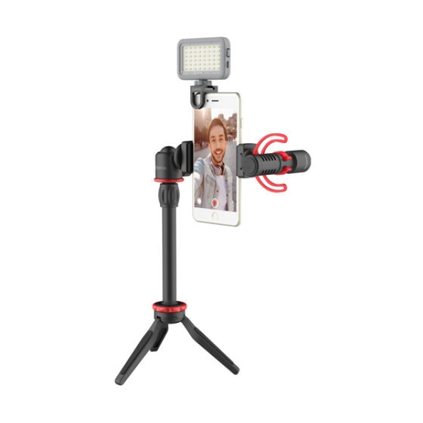 Boya vlogging kit BY VG350 met BY-MM1+ smartphone houder+ LED