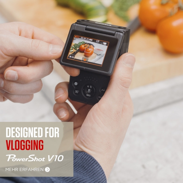 Canon Compactcamera Powershot V10 Silver Advanced Vlogging Kit