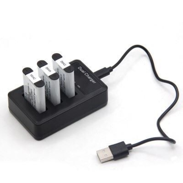 Mcoplus Acculader Triplecharger USB voor Sony NP-BX1