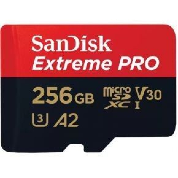 SanDisk Geheugenkaart Extreme Pro MicroSDXC 256GB met SD Adapter