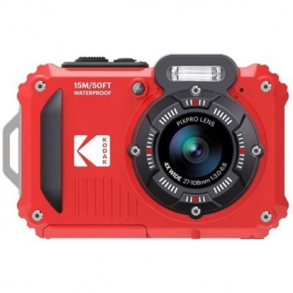 Kodak Onderwatercamera Waterproof WPZ2 5X Zoom WiFi Rood
