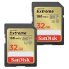 SanDisk Extreme 32GB SDHC Memory Card 2-pack 10