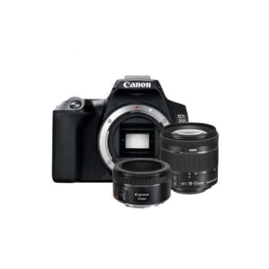 Canon Spiegelreflex EOS 250D zwart + 18-55 IS STM + 50mm 1.8 STM