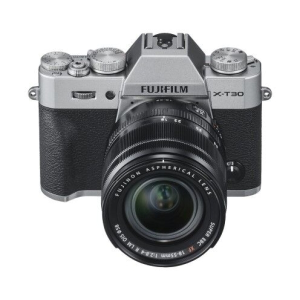 Fujifilm Systeemcamera X-T30 II Zilver + Fujinon XF standaard zoom lens 18-55 mm F2.8-4.0 R LM OIS