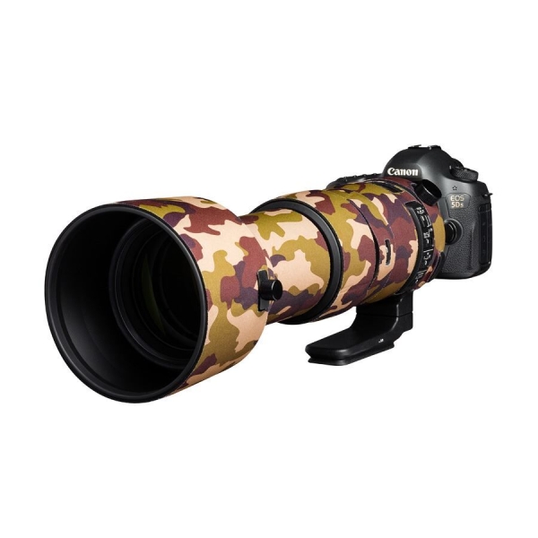 easyCover Lens Oak voor Sigma 60 - 600 mm f/4.5-6.3 DG OS HSM | S Bruin Camouflage
